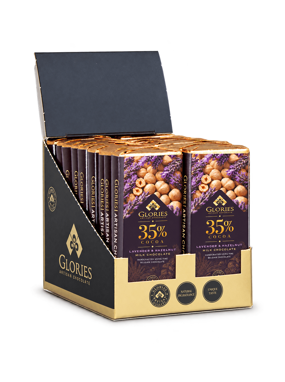 Lavantalı Fındıklı Sütlü Çikolata 30 g – 18'li Display