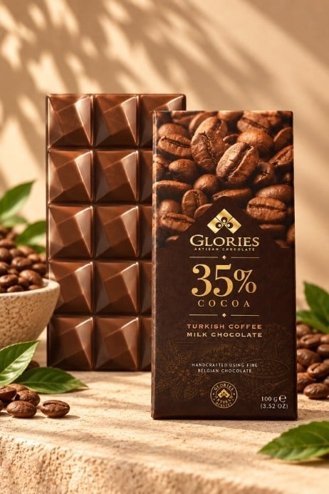 Türk Kahveli Sütlü Çikolata 100g