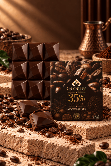Türk Kahveli Sütlü Çikolata 60g