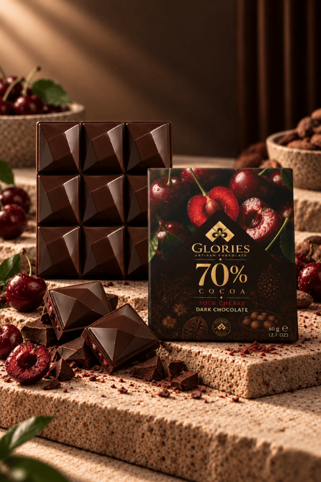 Vişneli %70 Bitter Çikolata  60 g