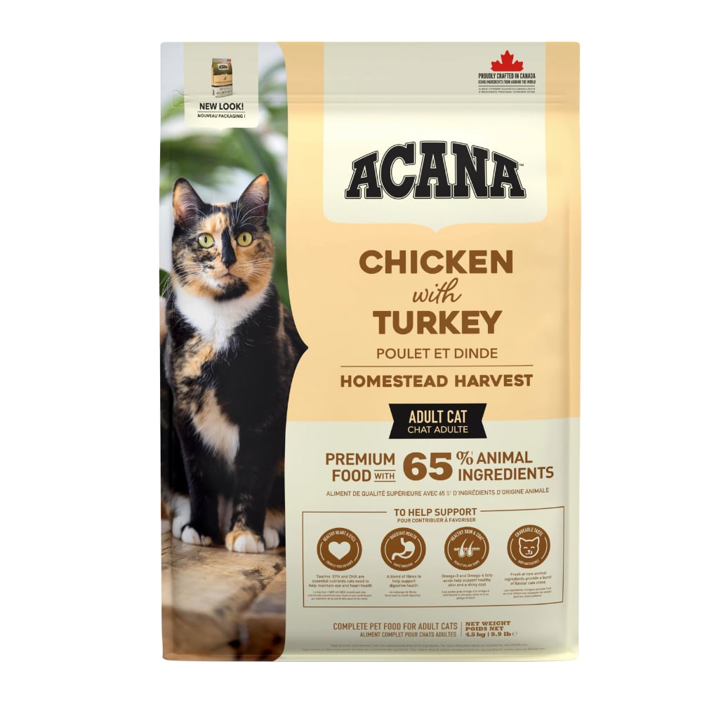 Acana Homestead Harvest Tavuklu ve Hindili Yetişkin Kedi Maması 4,5 kg