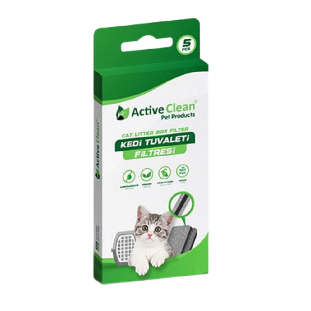 Active Clean Kedi Tuvalet Filtresi 5 li Paket