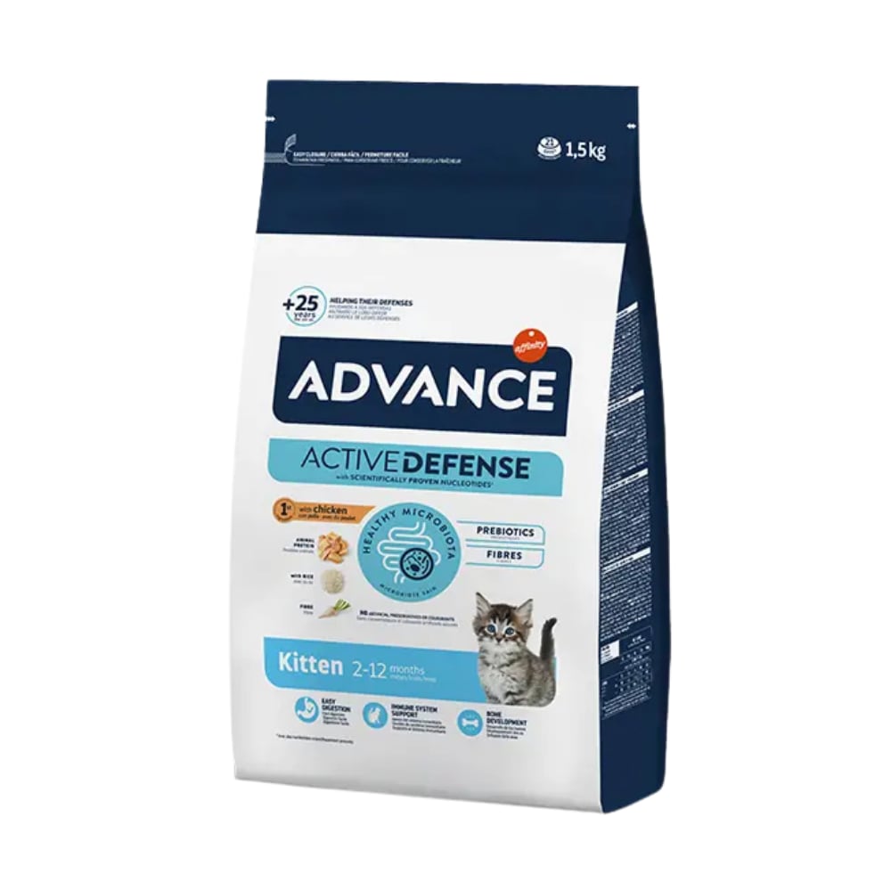 Advance Kitten Tavuklu ve Pirinçli Yavru Kedi Maması 1.5 Kg