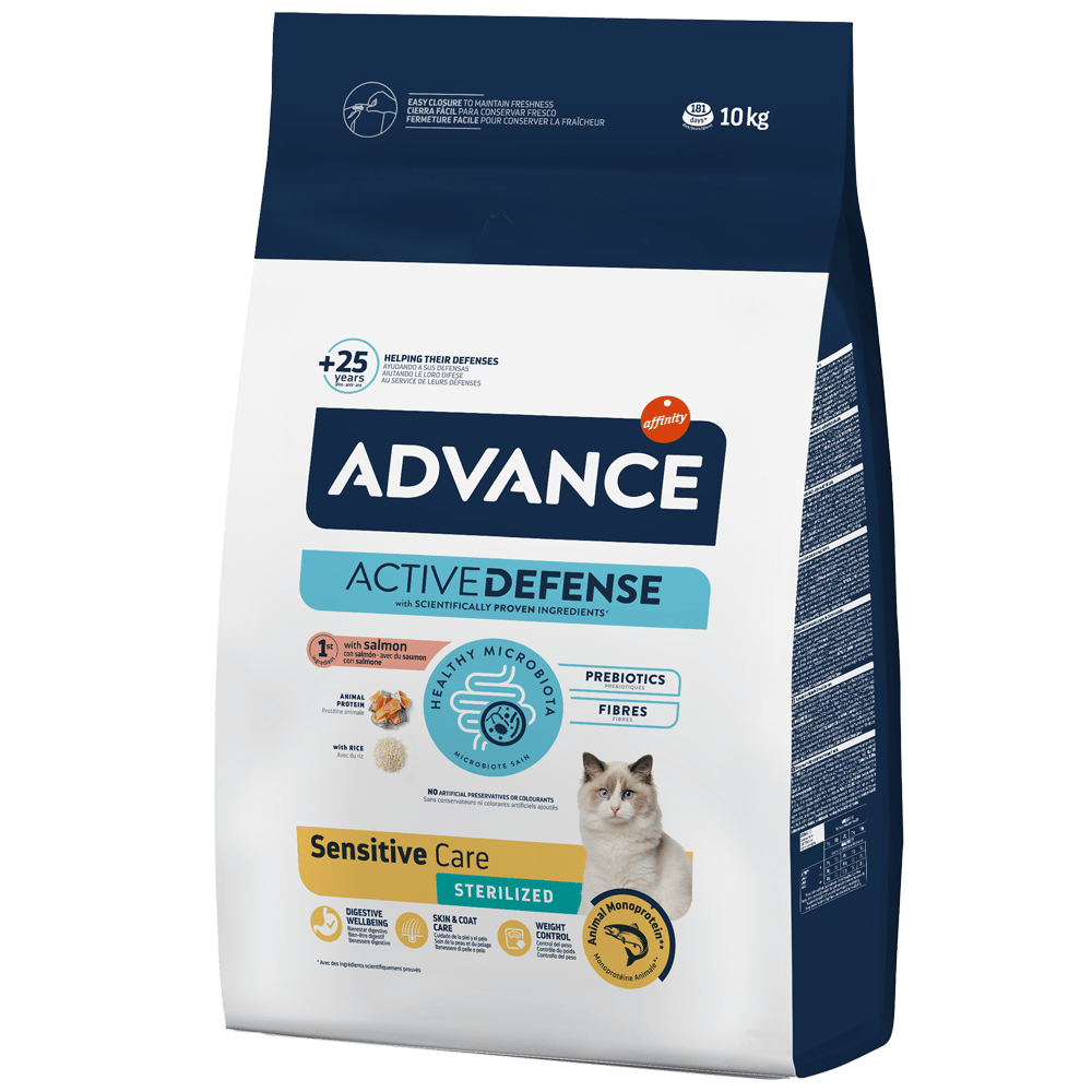 Advance Sensitive Somonlu Kısırlaştırılmış Yetişkin Kedi Maması 10kg
