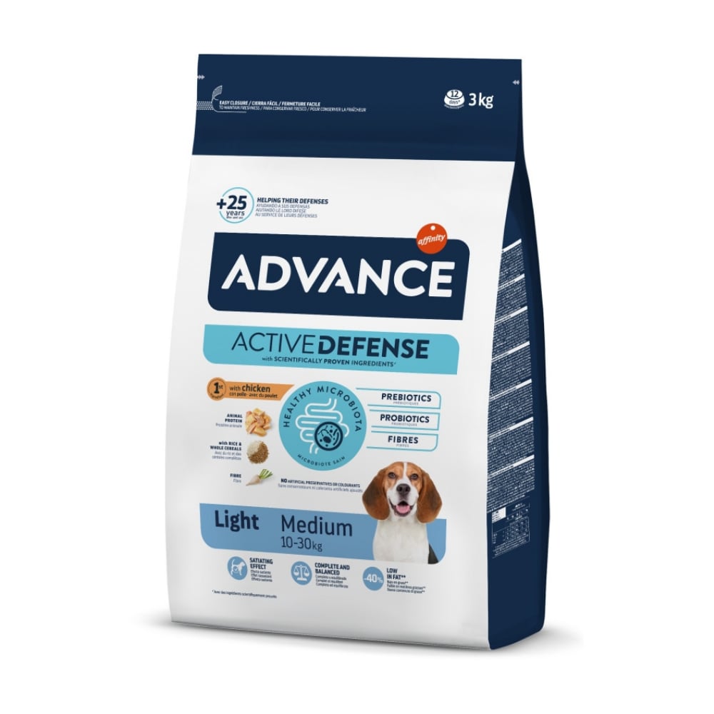 Advance Tavuklu Kilo Kontrolü Sağlayan Orta Irk Köpek Maması 3kg