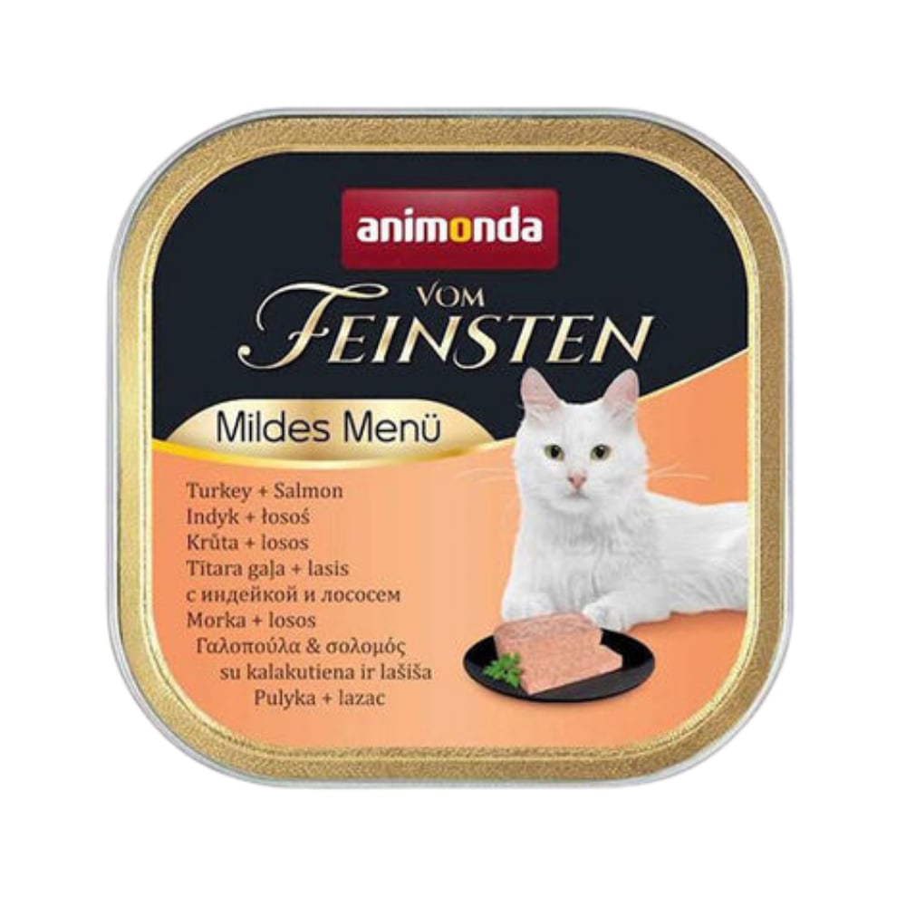 Animonda Vom Feinsten Hindili ve Somonlu Kısırlaştırılmış Kedi Konservesi 100 g