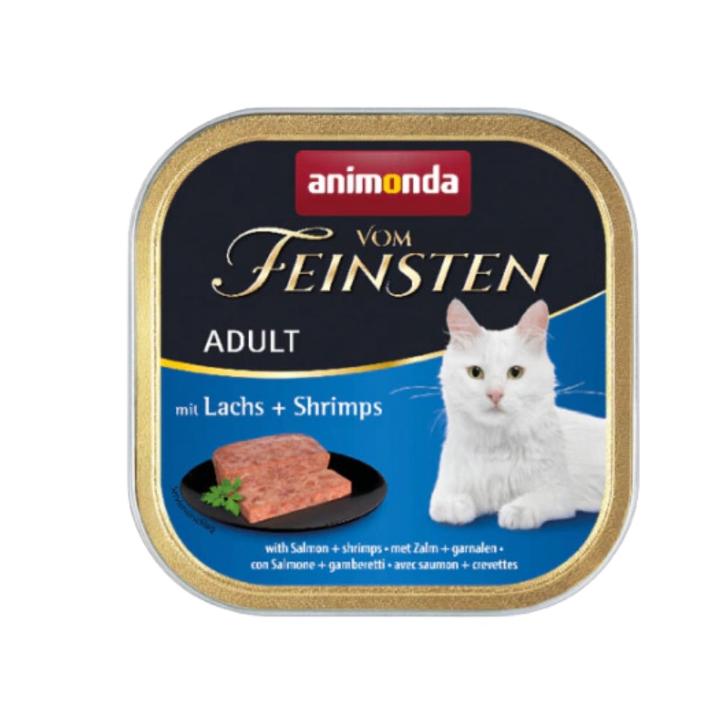 Animonda Vom Feinsten Somonlu ve Karidesli Yetişkin Kedi Konservesi 100gr