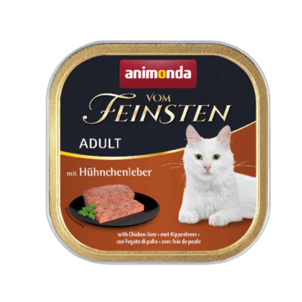 Animonda Vom Feinsten Tavuk Ciğerli Yetişkin Kedi Konservesi 100g