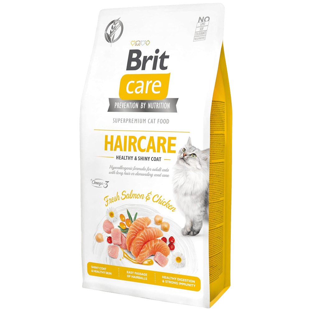 Brit Care Haircare Hipoalerjenik Deri ve Tüy Sağlığı için Tahılsız Yetişkin Kedi Maması 7kg