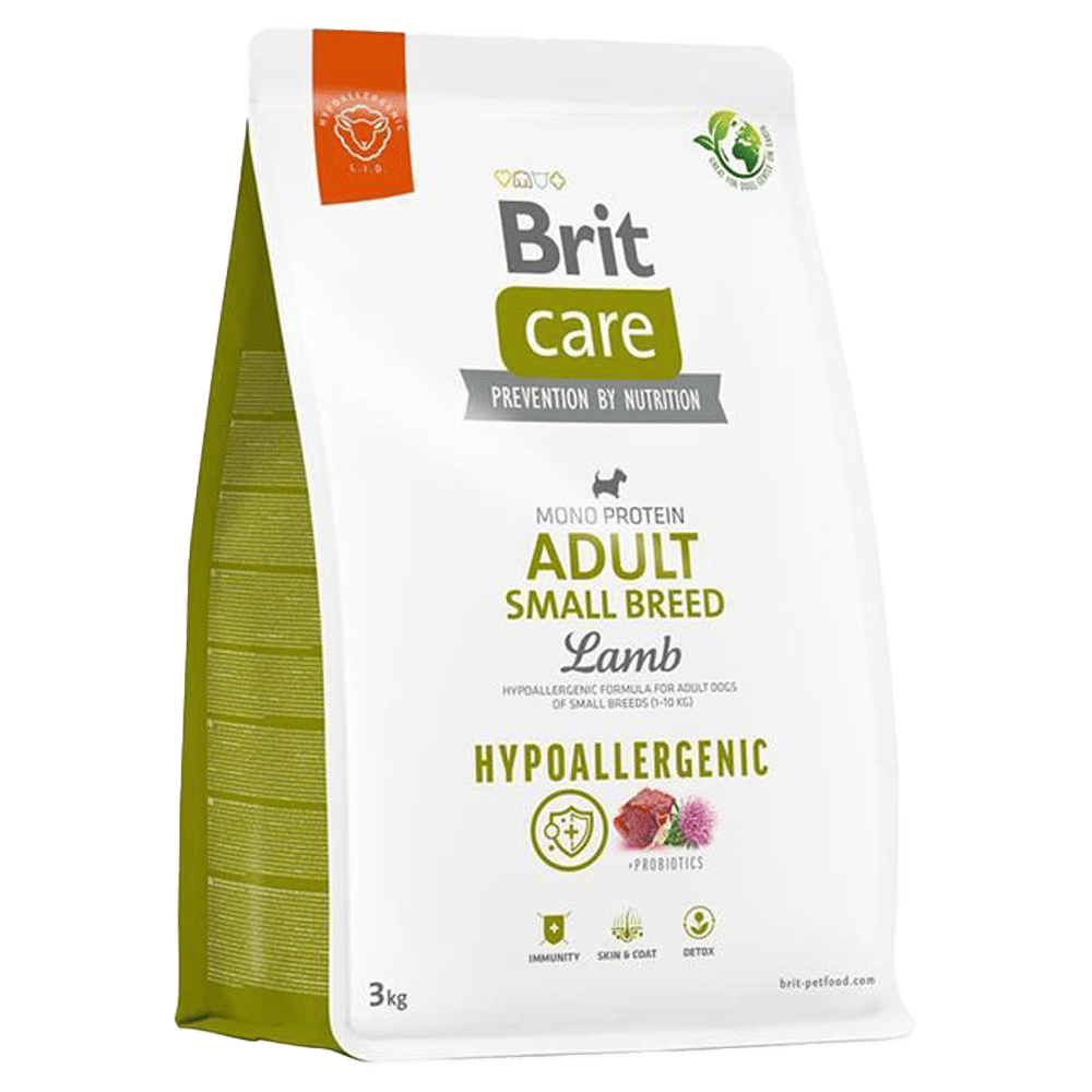 Brit Care Hipoalerjenik Kuzulu ve Pirinçli Küçük Irk Yetişkin Köpek Maması 3kg