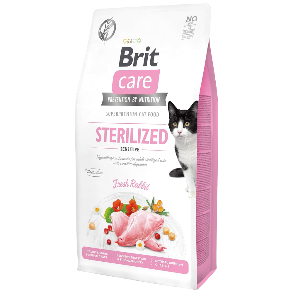 Brit Care Hipoalerjenik Sindirim Sistemi Destekleyici Tahılsız Kısırlaştırılmış Kedi Maması 7kg