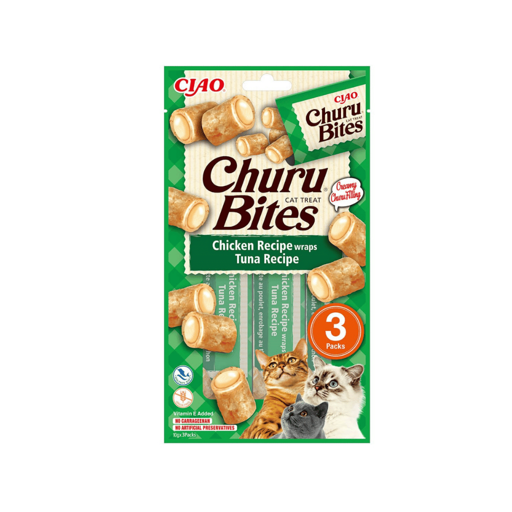 Ciao Bites Tavuk Sargılı ve Ton Balıklı Kedi Ödülü 3 X 10 Gr