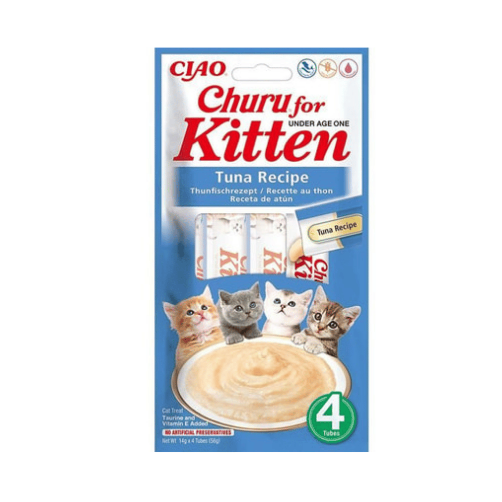 Ciao Churu Cream Kitten Ton Balıklı Yavru Kedi Kreması 4 X 14 Gr