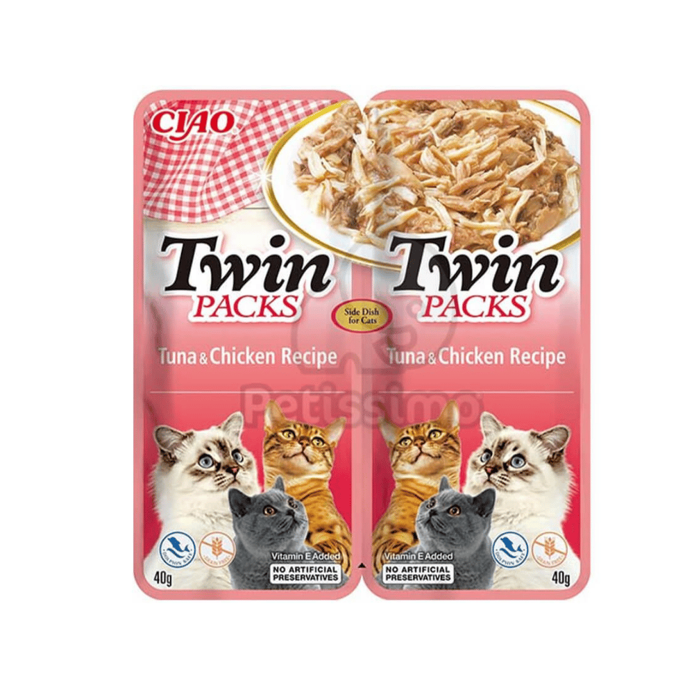 Ciao Inaba Twin Packs Ton Balıklı ve Tavuklu Kedi Çorbası 2 X 40 Gr