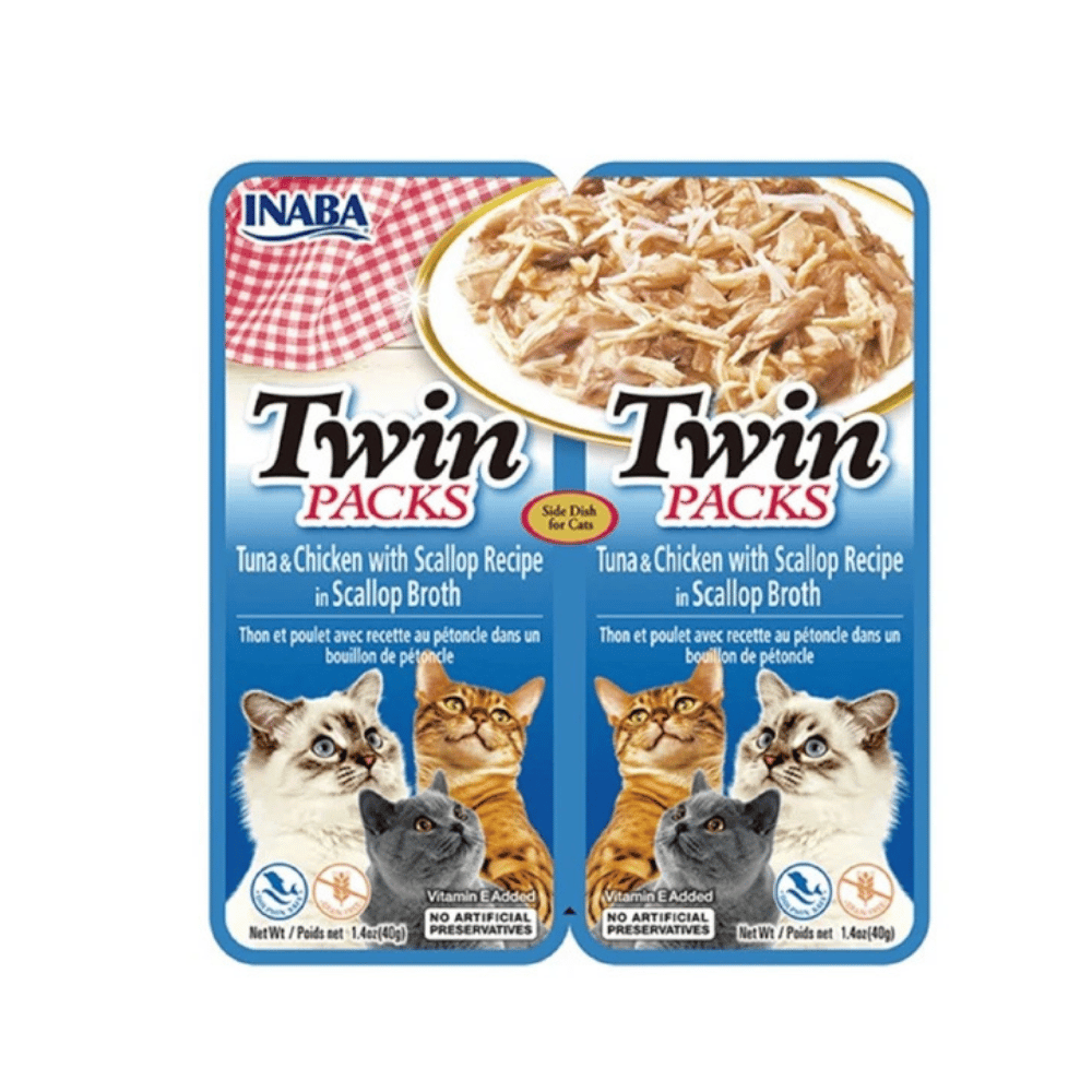 Ciao Twin Packs Deniz Taraklı Ton Balıklı ve Tavuklu Kedi Çorbası 2x40gr