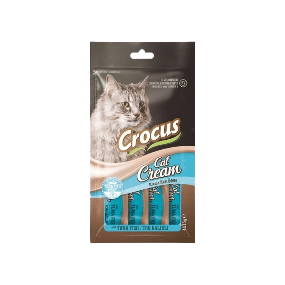 Crocus Ton Balıklı Krema Kedi Ödülü 4x15gr