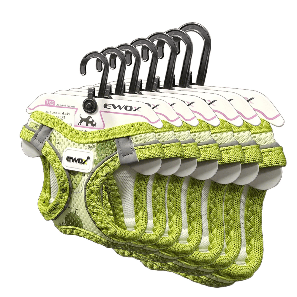 Ewox Air Mesh Avakado Desenli Göğüs Tasması XL