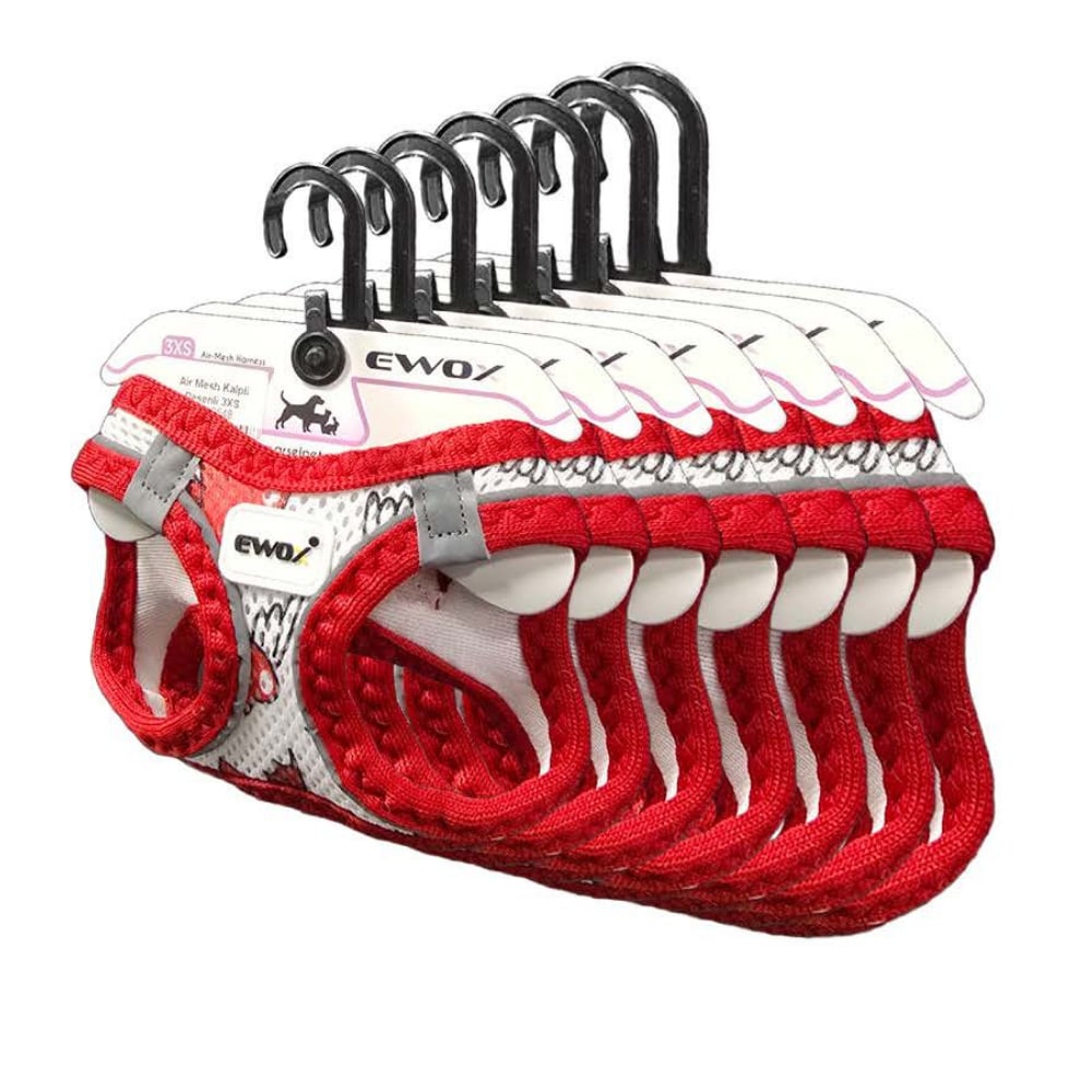 Ewox Air Mesh Kalp Desenli Göğüs Tasması L