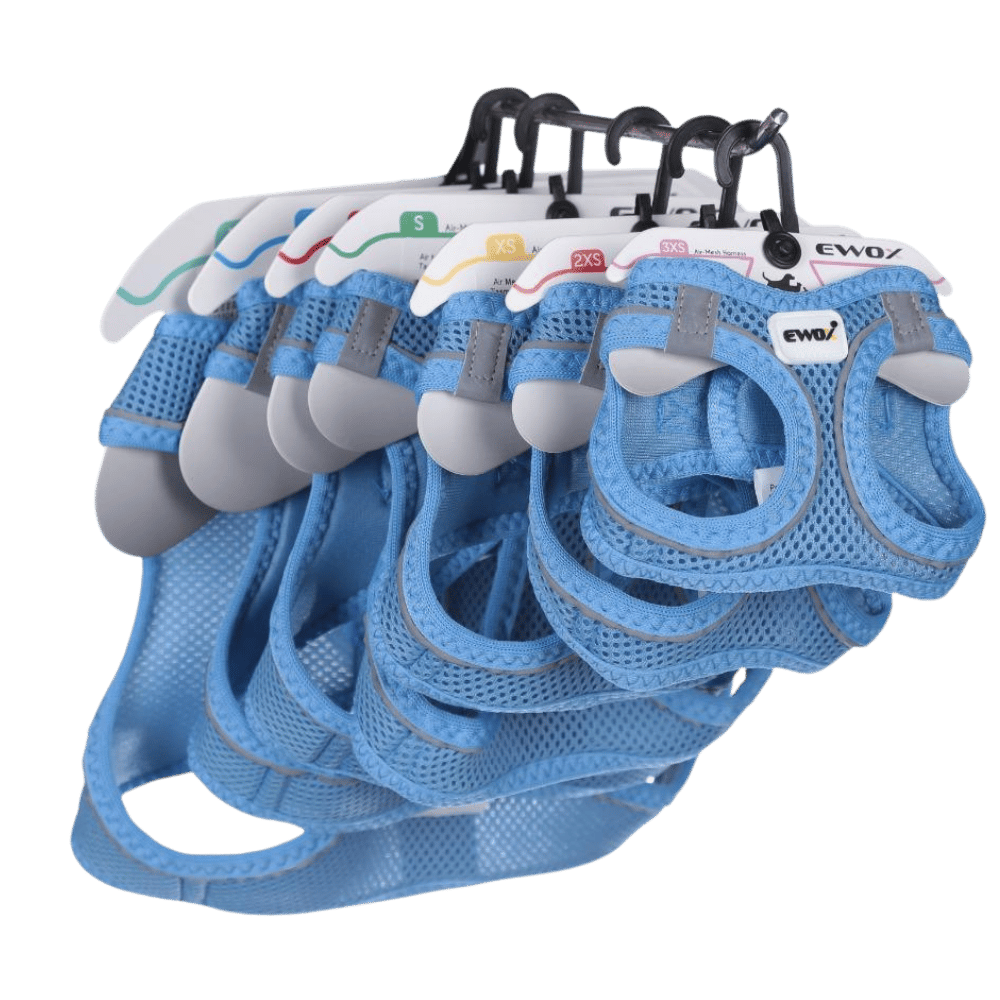 Ewox Air Mesh Mavi Göğüs Tasması M