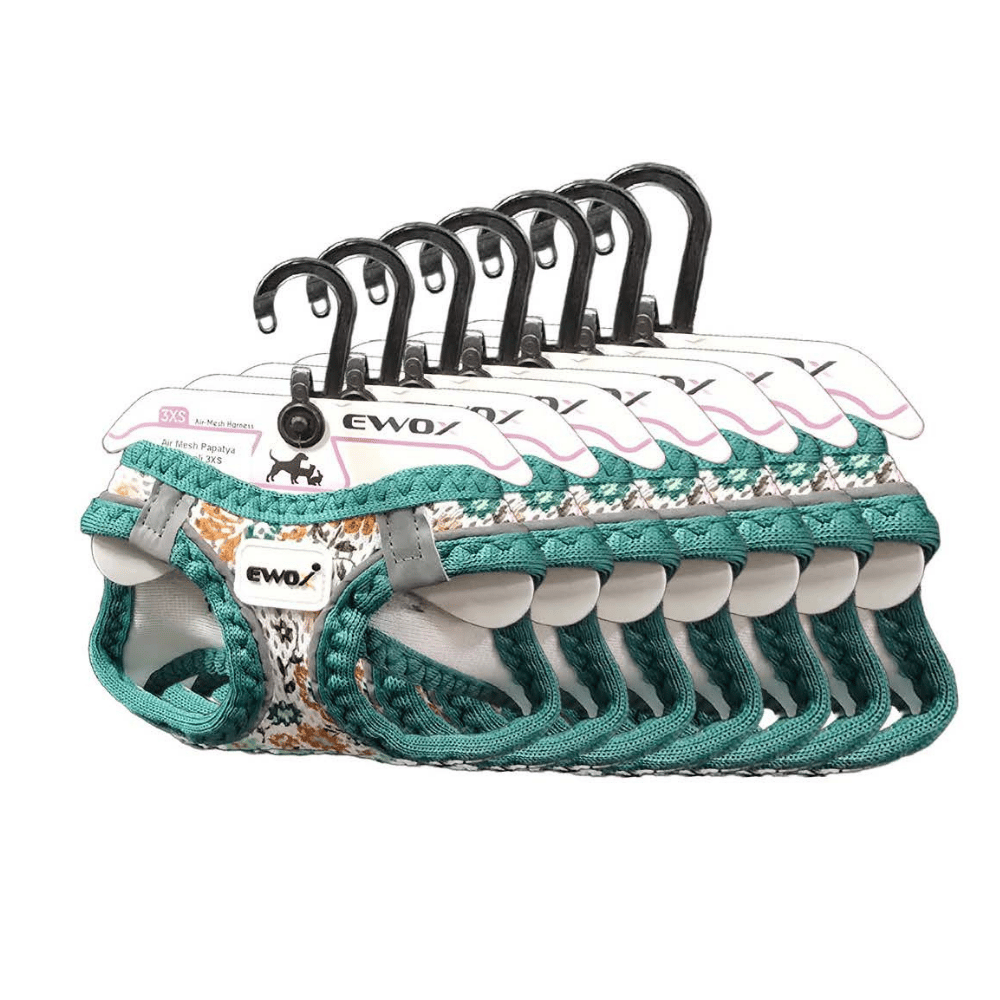 Ewox Air Mesh Papatya Desenli Göğüs Tasması XS