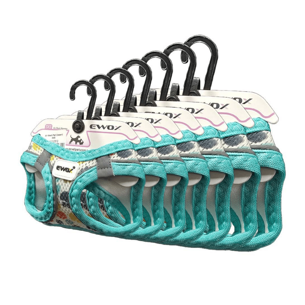 Ewox Air Mesh Pati Desenli Göğüs Tasması 3XS