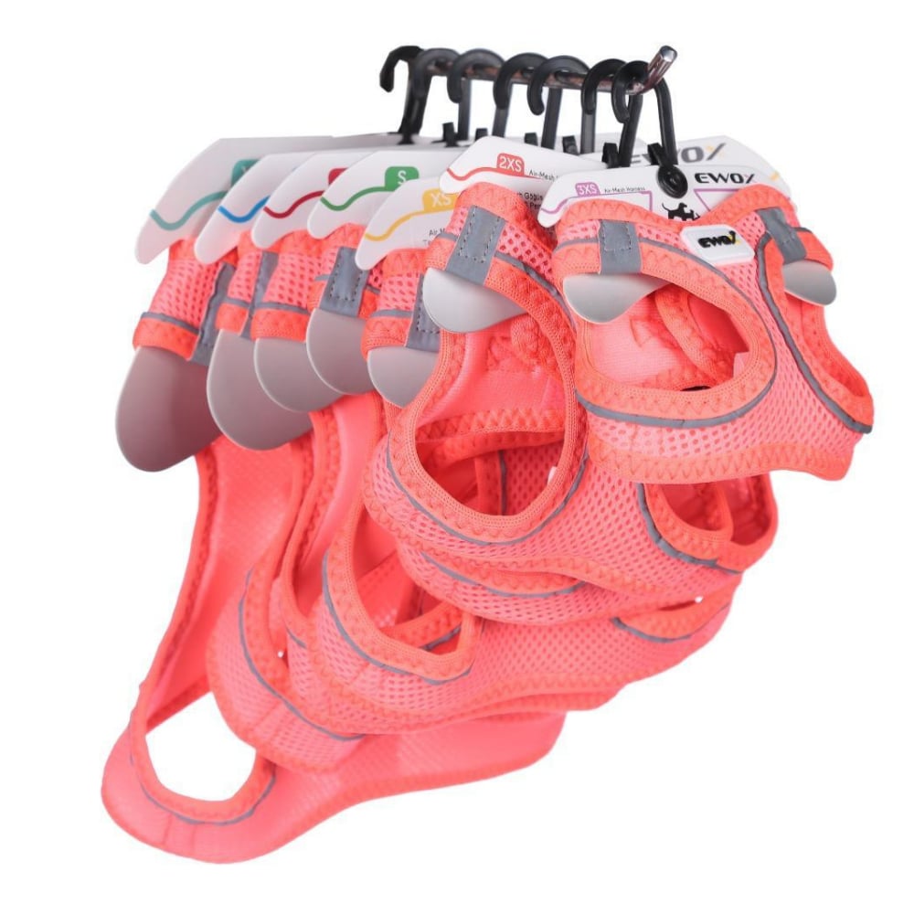 Ewox Air Mesh Pembe Göğüs Tasması 2XS