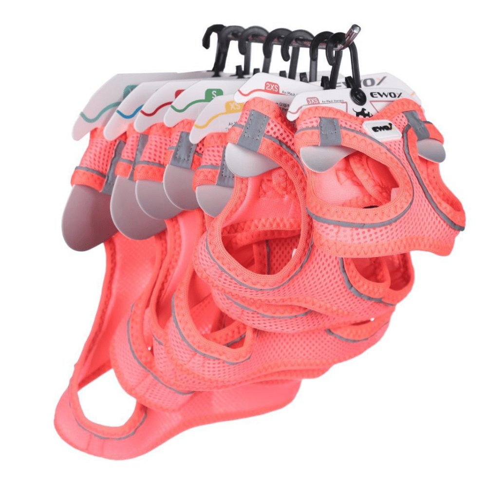 Ewox Air Mesh Pembe Göğüs Tasması L