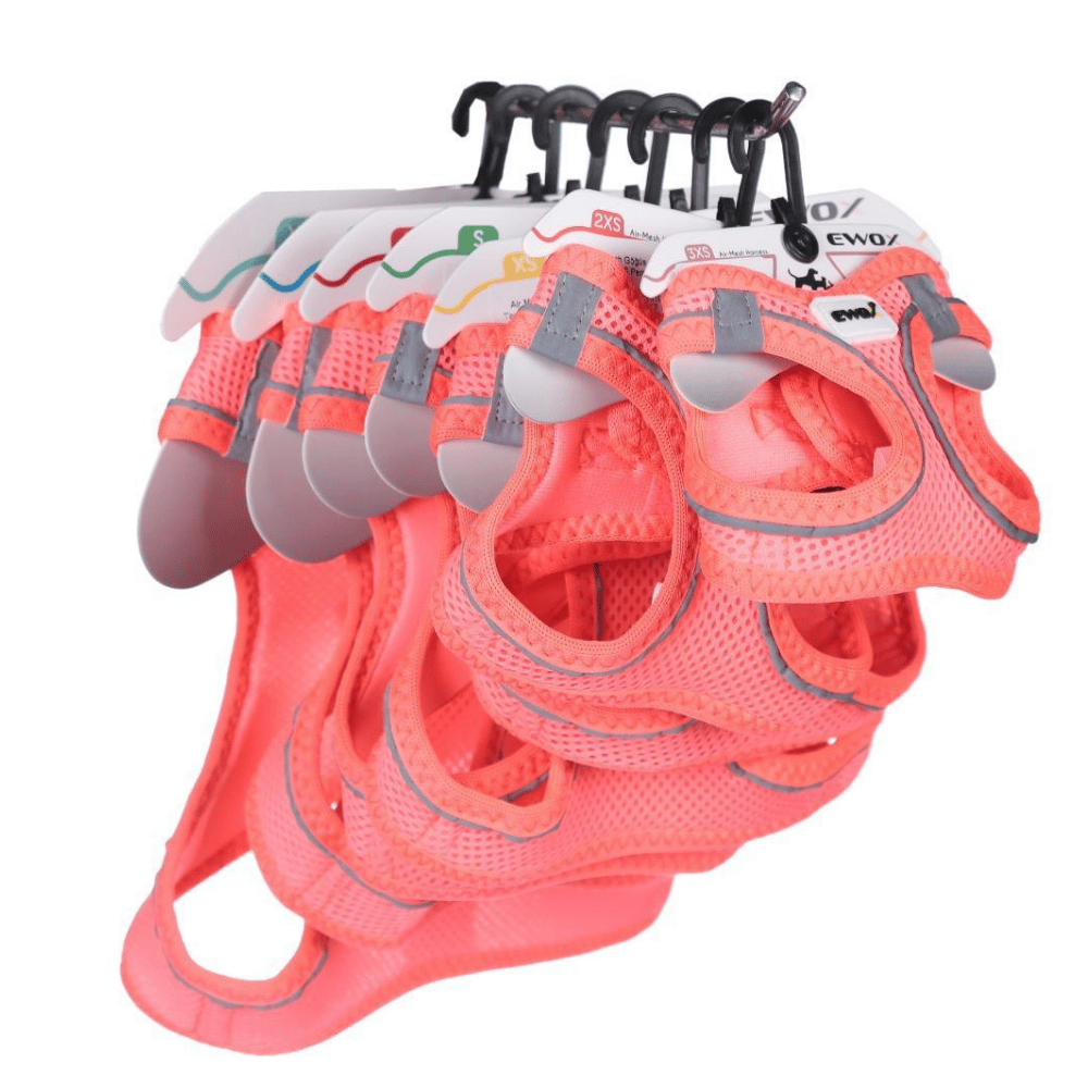 Ewox Air Mesh Pembe Göğüs Tasması XS