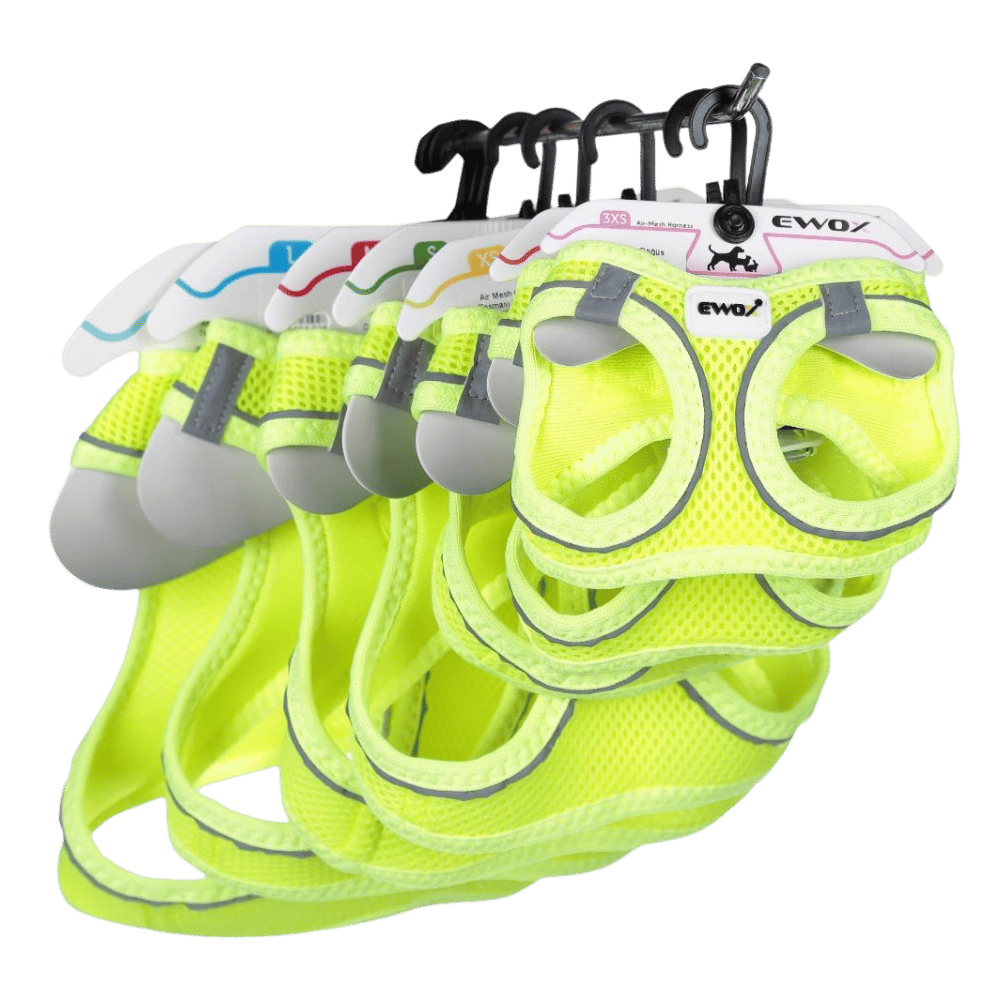 Ewox Air Mesh Sarı Göğüs Tasması S