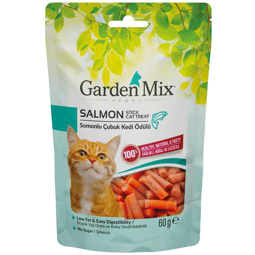 Garden Mix Somonlu Mini Çubuk Ödül Maması 60gr
