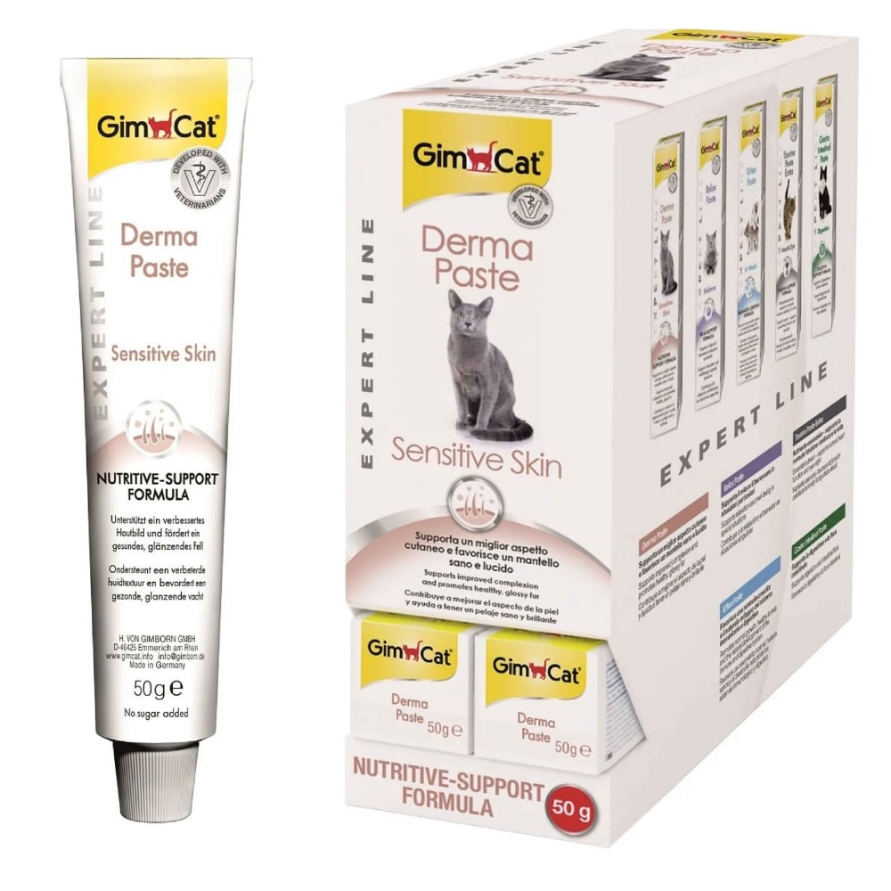 GimCat Derma Sensitive Skin Tüy Sağlığı Destekleyici Kedi Macunu 50 gr