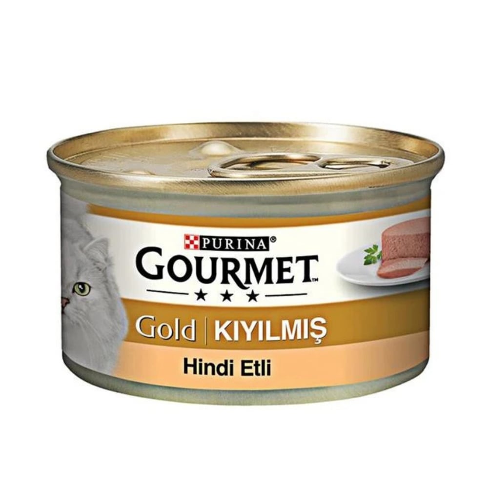 Gourmet Gold Kıyılmış Hindili Kedi Konservesi 85gr