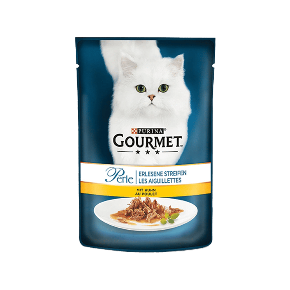 Gourmet Perle Parça Etli Izgara Tavuklu Yetişkin Kedi Konservesi 85gr