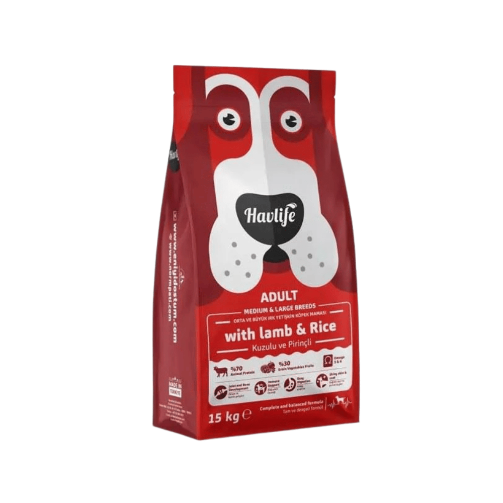 Havlife Kuzulu Medium & Large Yetişkin Köpek Maması 15 Kg