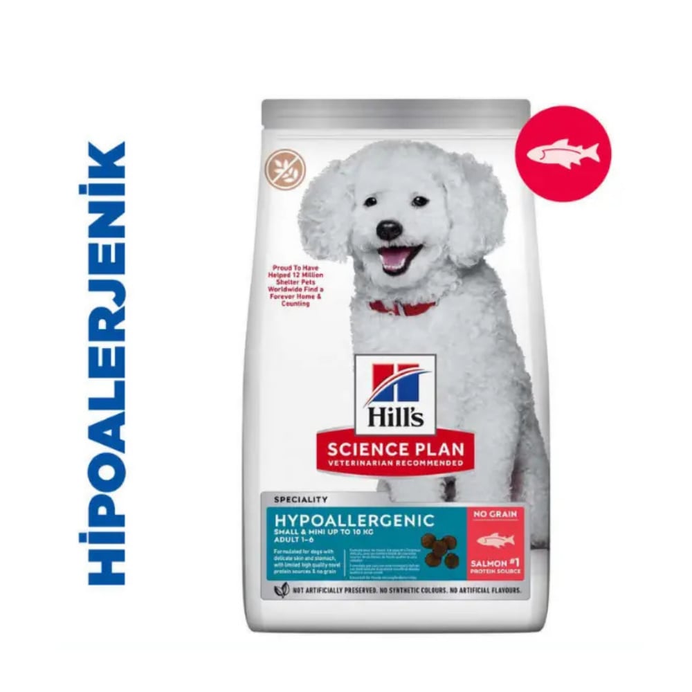 Hills Hipoalerjenik Small Mini Adult Somonlu Küçük Irk Yetişkin Köpek Maması 6 kg