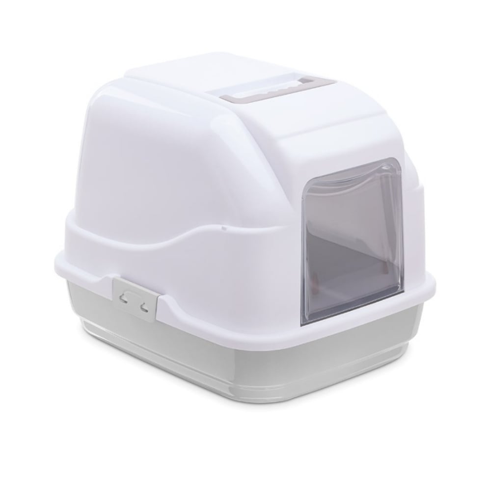 Imac My Cat Kapalı Kedi Tuvaleti Gri/beyaz 50x40x40cm