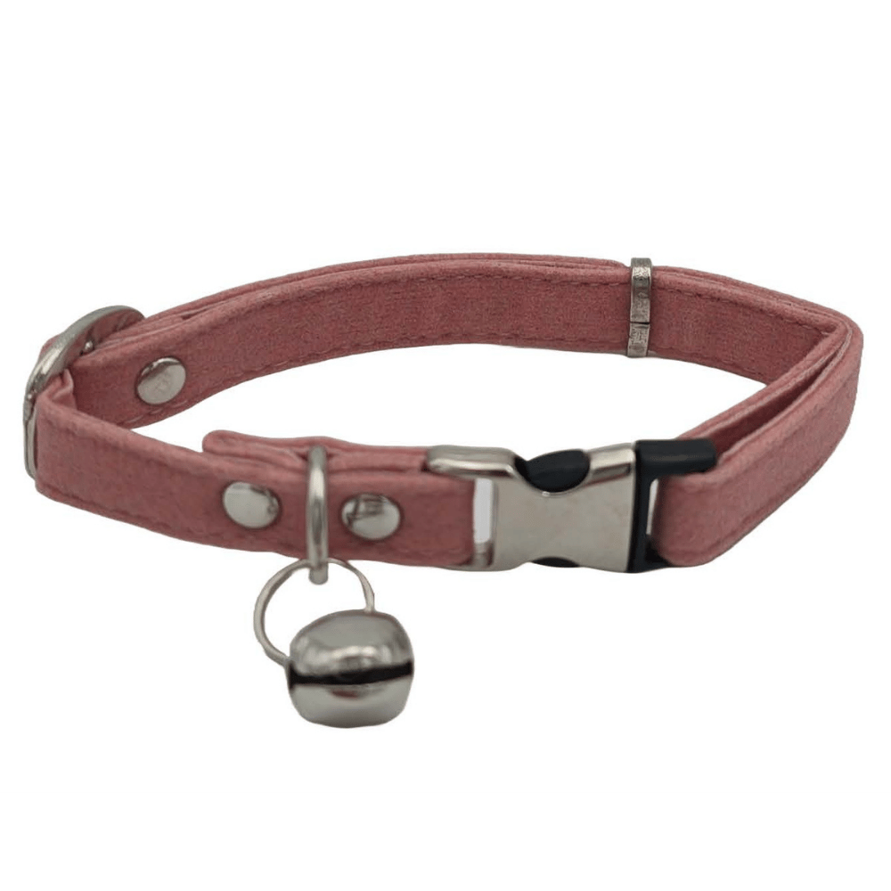 Jooys Kadife Zilli Kedi Boyun Tasması Pudra