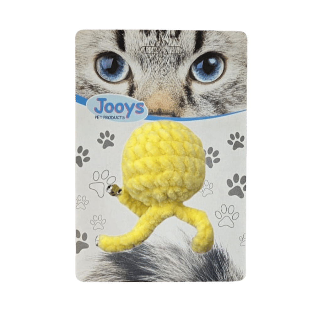 Jooys Zilli Kadife Kedi Topu Sarı