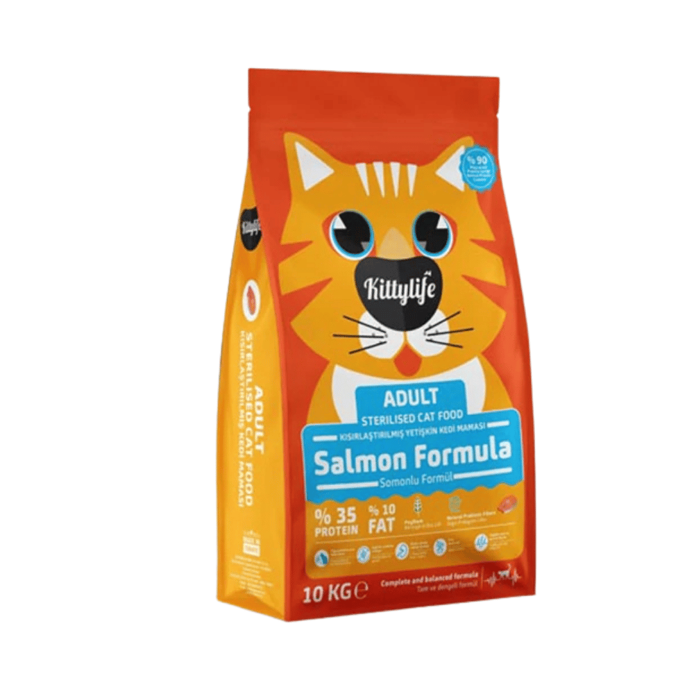 Kitty Life Somonlu Kısırlaştırılmış Kedi Maması 10 Kg