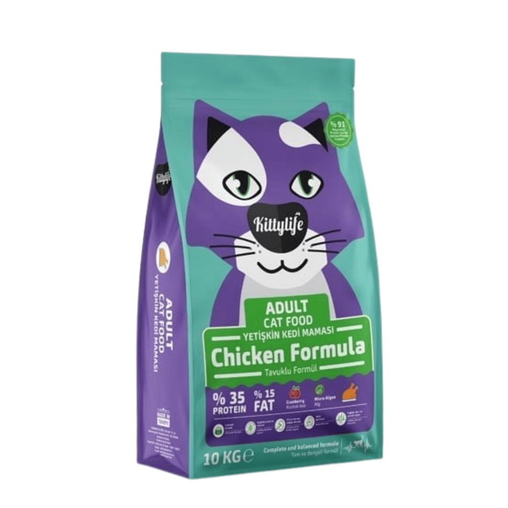 Kitty Life Tavuklu Yetişkin Kedi Maması 10 Kg