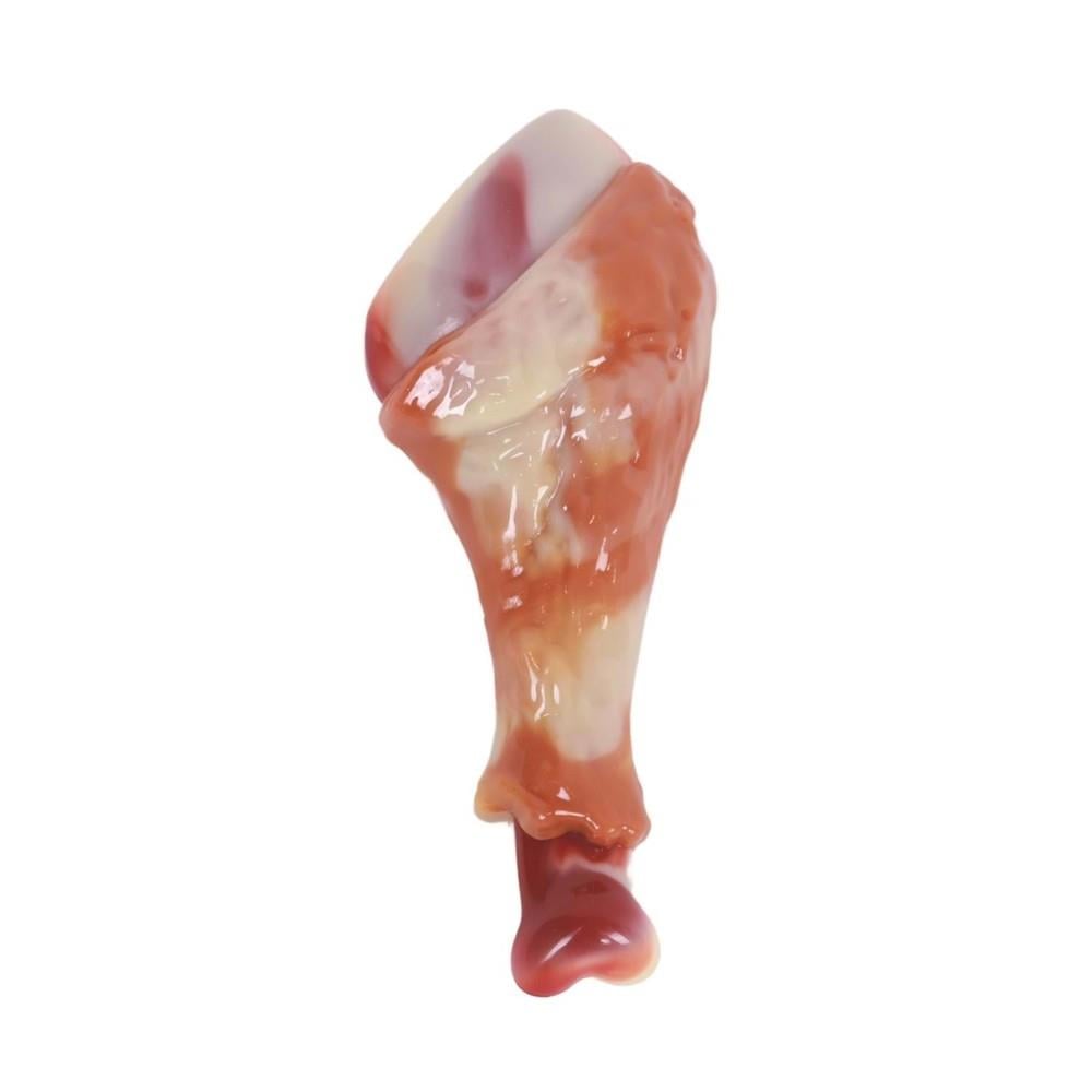 M-Pets Carnivore But Şeklinde Pastırma Aromalı Kemik Köpek Oyuncağı 12.4x6.1x3.5 cm Turuncu