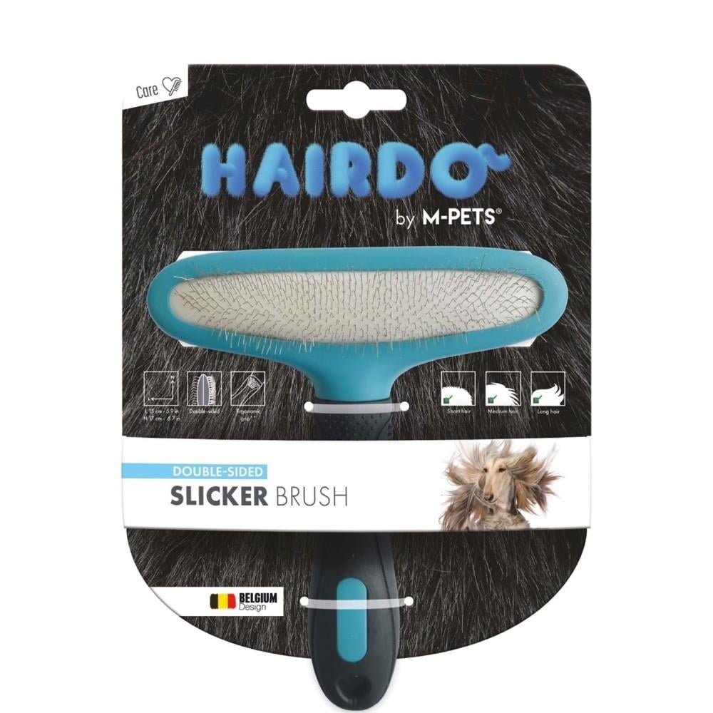 M-Pets Çift Taraflı Köpek Fırçası 15x17 cm