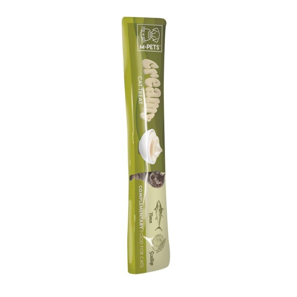 M-Pets Deniz Taraklı ve Ton Balıklı Krema Kedi Ödül Maması 15 gr 4'lü
