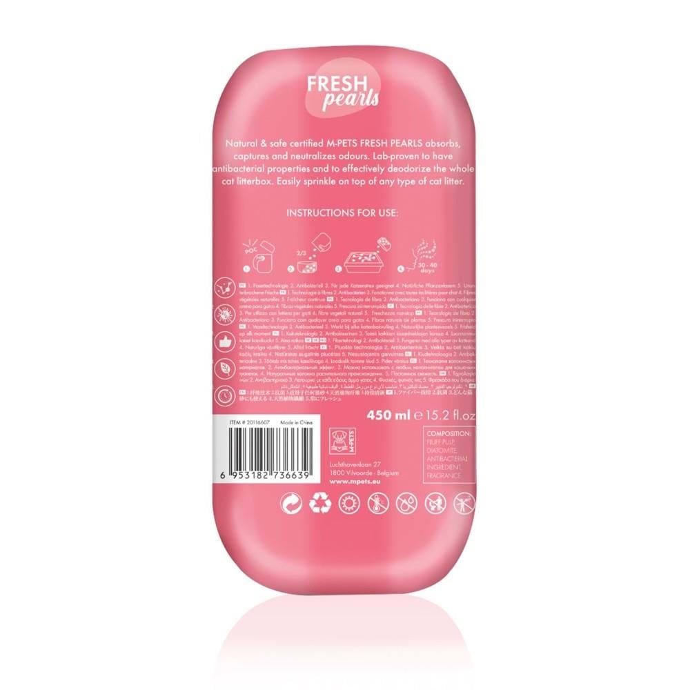 M-Pets Fresh Pearls Çiçek Kokulu Kedi Kumu Deodorantı 450 ml