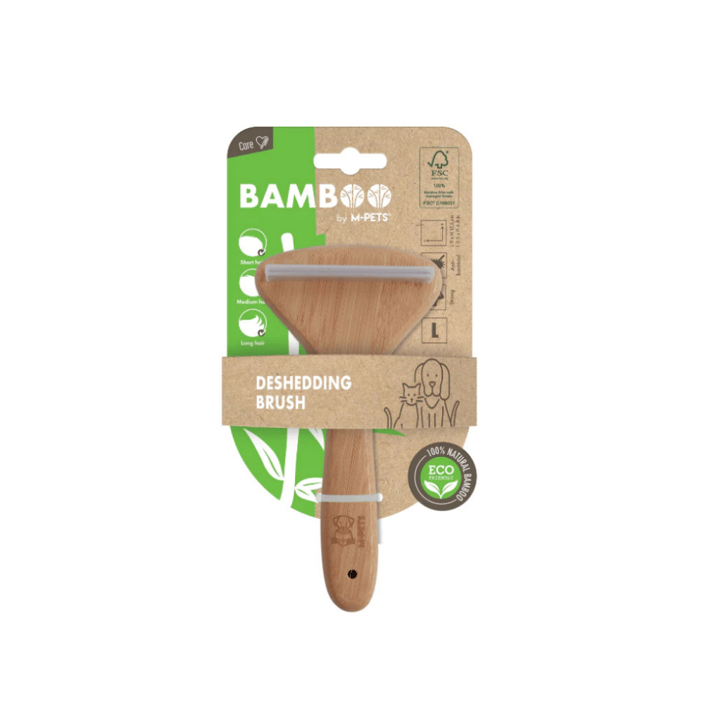 M-Pets Kedi ve Köpekler İçin Tüy Alıcı Bambu Tarak 9x17.5cm [L]