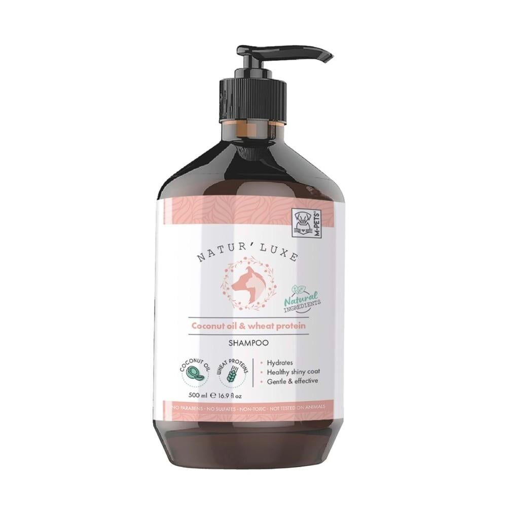 M-Pets Naturluxe Hindistan Cevizi Yağı ve Buğday Proteinli Köpek Şampuanı 500 ml