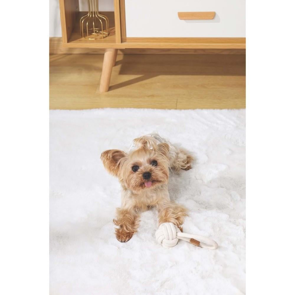 M-Pets Örgü Top Köpek Oyuncağı 6.5 cm Beyaz