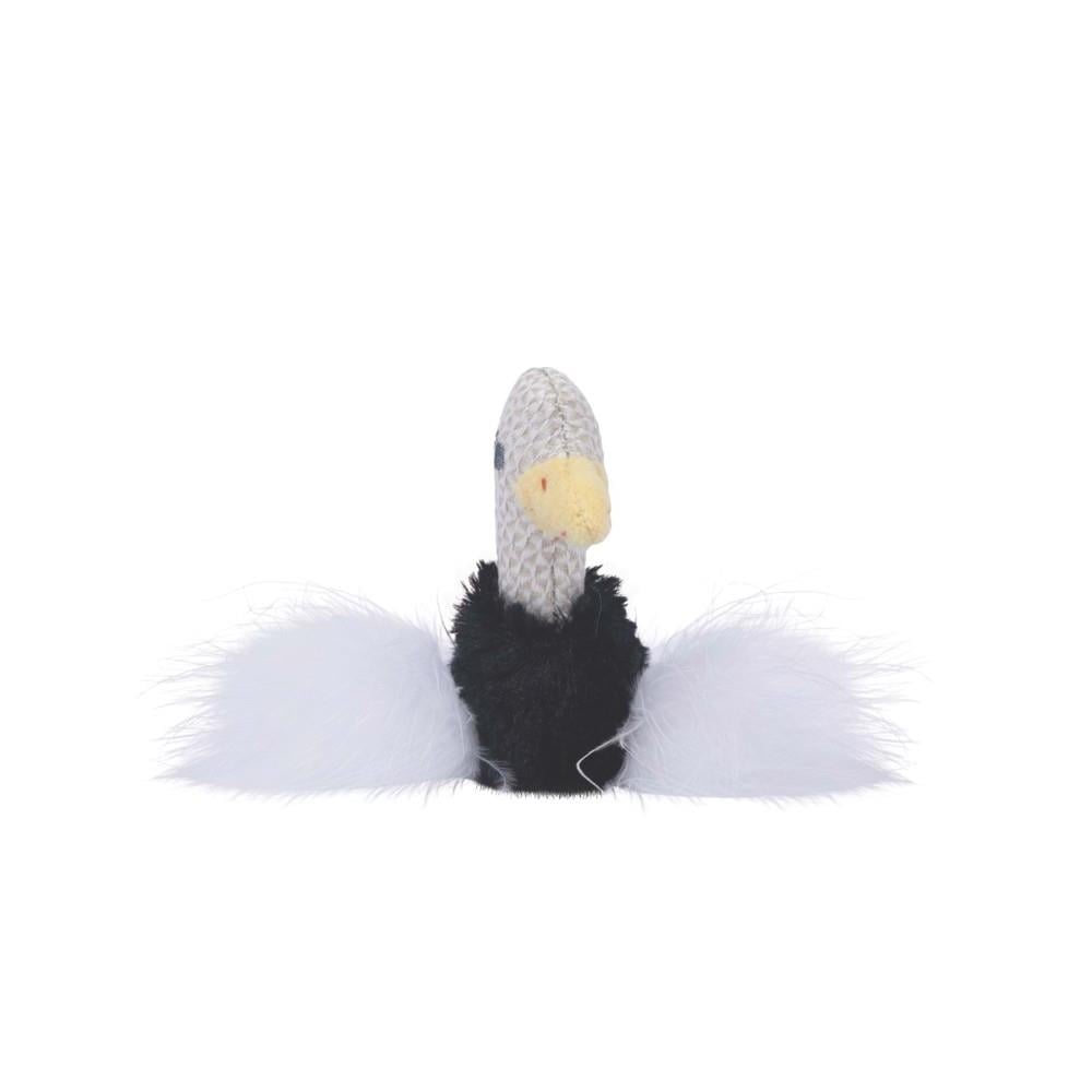 M-Pets Plume Catnipli Devekuşu Kedi Oyuncağı 7x9x3 cm Beyaz