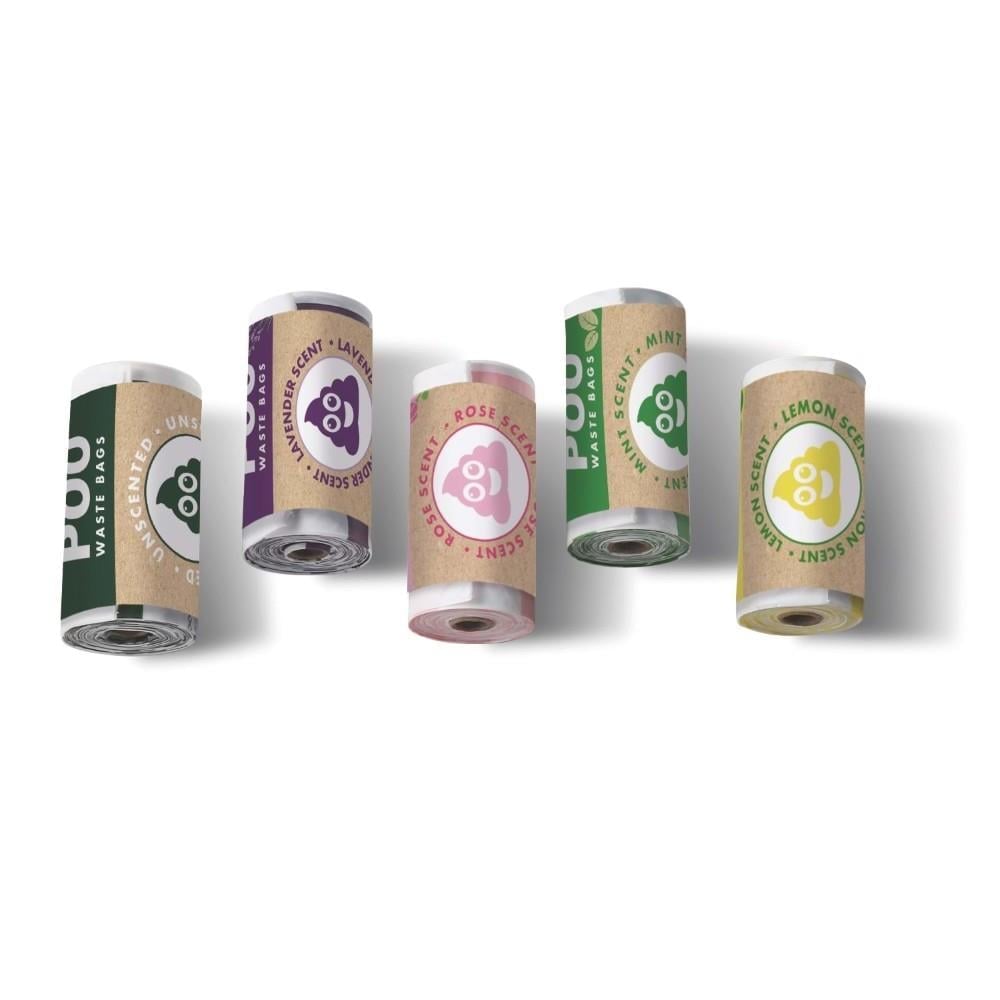 M-PETS POO DIŞKI POŞETİ 15 YAPRAK GÜL KOKULU 30LU PAKET