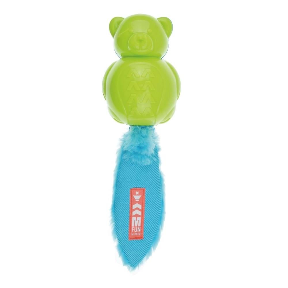 M-Pets Sesli Teddy Kauçuk Köpek Oyuncağı 30 cm Yeşil
